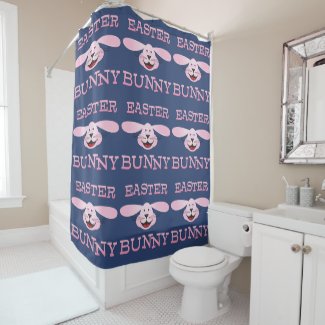Easter Bunny Shower Curtain