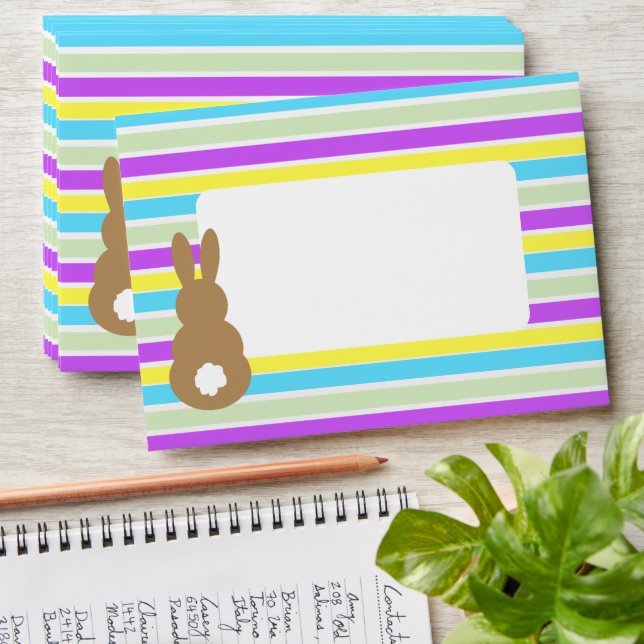 Easter Bunny Silhouette Envelope (Stacked)