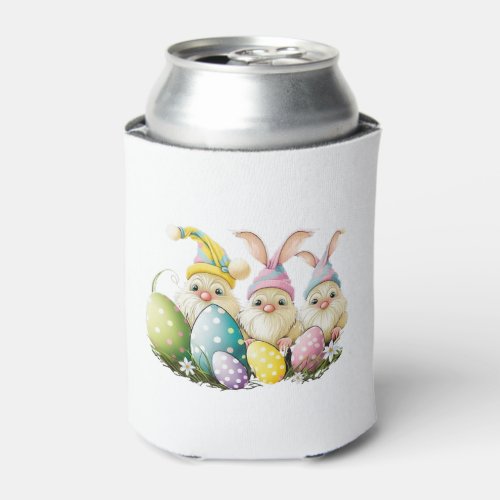 Easter Bunny Spring Cute Gnome Easter Egg Hunting  Can Cooler