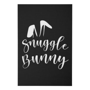 Easter Bunny Spring Easter Egg Eggs Funny Gift Faux Canvas Print