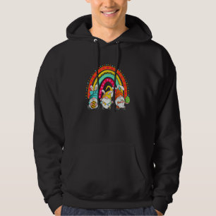 Easter Bunny Spring Gnome Easter Egg Hunting And B Hoodie