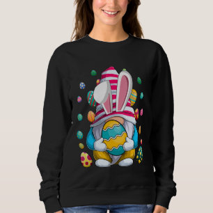 Easter Bunny Spring Gnome Easter Egg Hunting And B Sweatshirt