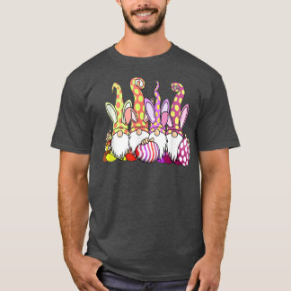 Easter Bunny Spring Gnome Easter Egg Hunting And B T-Shirt