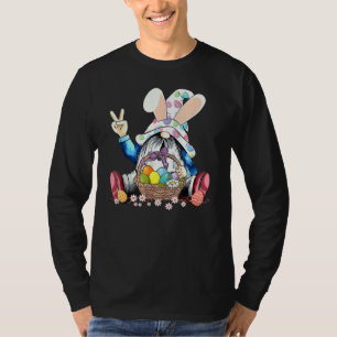 Easter Bunny Spring Gnome Easter Egg Hunting And B T-Shirt