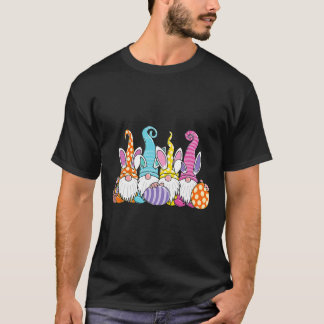 Easter Bunny Spring Gnome Easter Egg Hunting And B T-Shirt