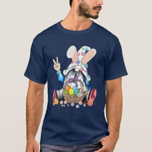 Easter Bunny Spring Gnome Easter Egg Hunting And B T-Shirt