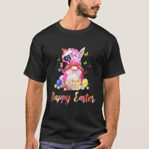 Easter Bunny Spring Gnome Easter Egg Hunting And B T-Shirt