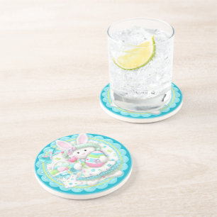 Easter Bunny Spring Party Coasters