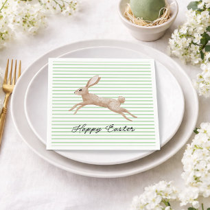 Easter Bunny Striped  Napkins