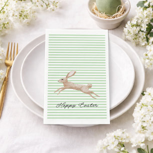 Easter Bunny Striped  Paper Guest Towels