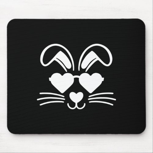Easter Bunny Sungles Hearts Love Hip Rabbit Boy Gi Mouse Pad