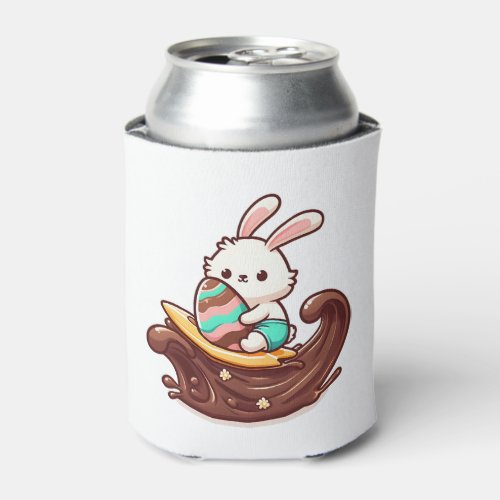 Easter Bunny Surfboard Chocolaty Waves  Can Cooler