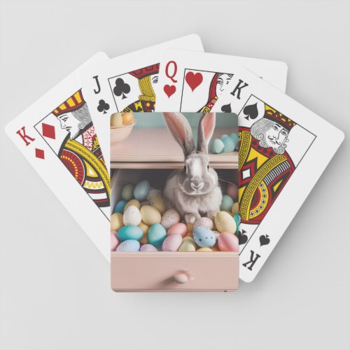 Easter Bunny Surprise Playing Cards