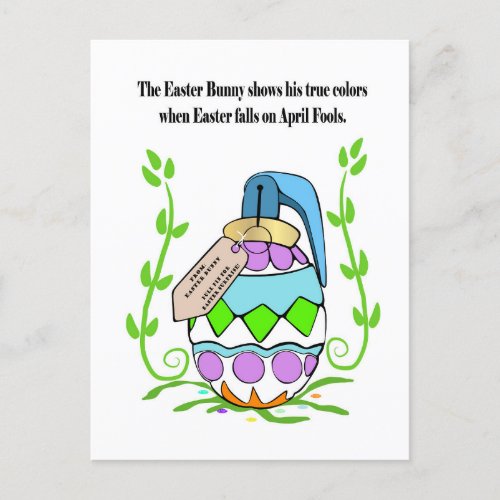 Easter Bunny Surprise Postcard