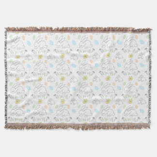 Easter Bunny Throw Blanket