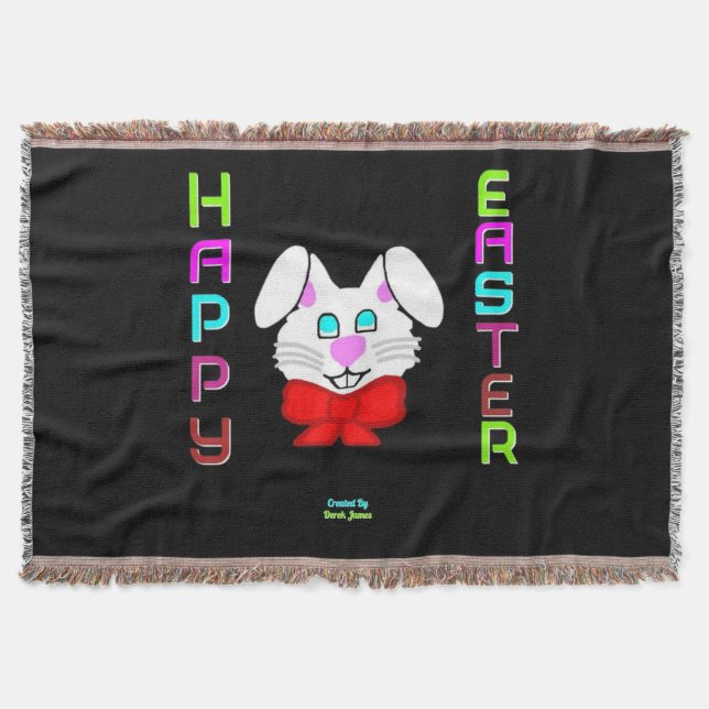 Easter Bunny Throw Blanket (Front)