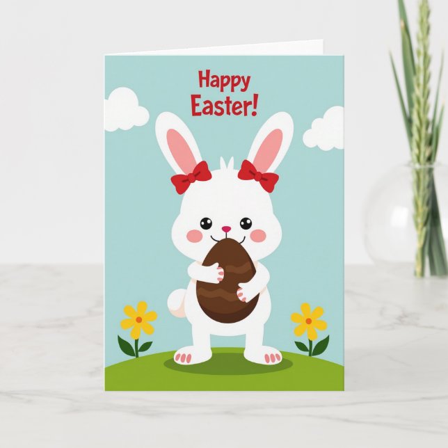 Easter Bunny Treat Pattern Card (Front)