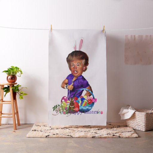 easter bunny trump fabric