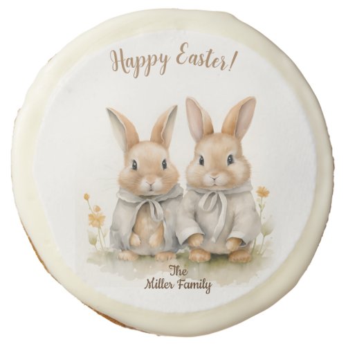 Easter Bunny Twins Sugar Cookie