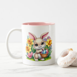 Easter Bunny  Two-Tone Coffee Mug