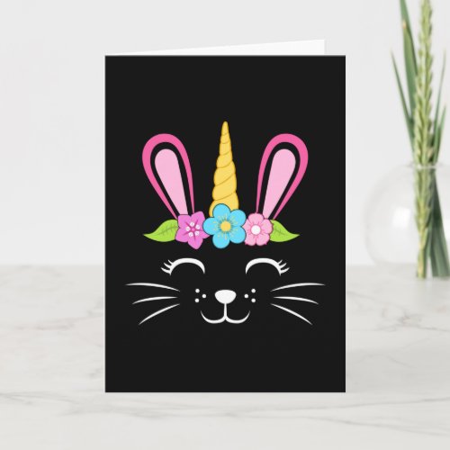 Easter Bunny Unicorn Easter Egg Eggs Funny Gift Card