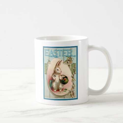 Easter Bunny Vintage Illustration Reproduction Coffee Mug