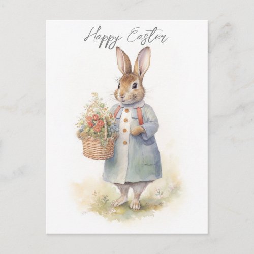 Easter Bunny Vintage Postcard