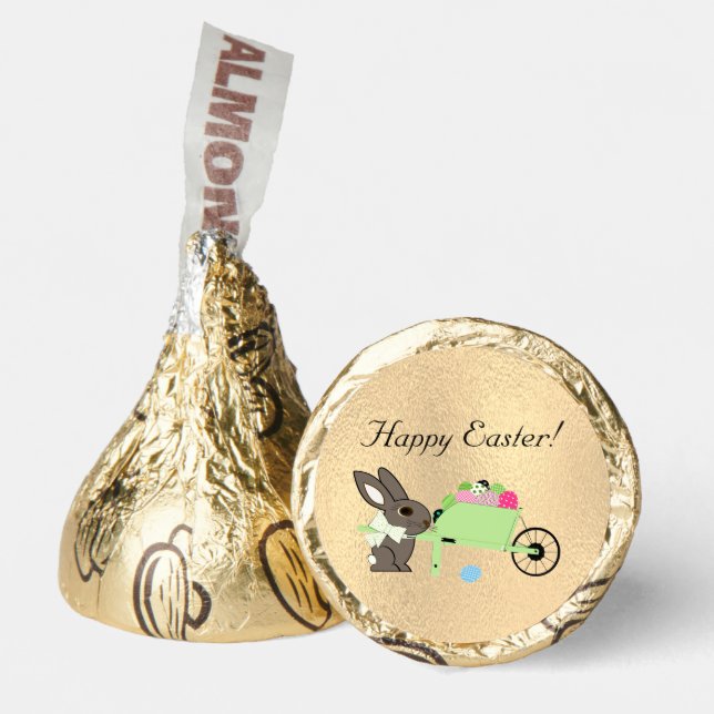 Easter Bunny w Wheelbarrow Hershey®'s Kisses® (Front)