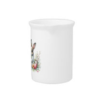 Easter Bunny Watercolor Floral mug design