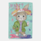 Easter Bunny Weatherproof Personalized Garden Flag