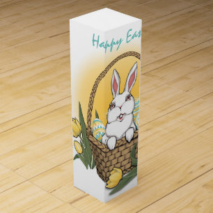 Easter Bunny Wine Box Custom Easter Rabbit Box