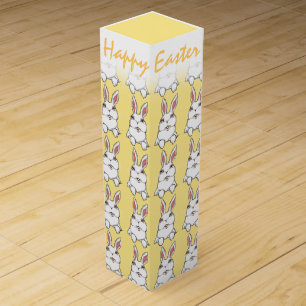Easter Bunny Wine Box Custom Easter Rabbit Box