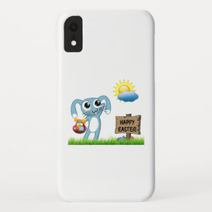 Easter Bunny wishes a Happy Easter iPhone XR Case