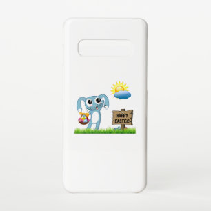 Easter Bunny wishes a Happy Easter Samsung Galaxy S10 Case