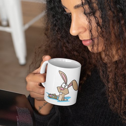 Easter Bunny With A Basket Coffee Mug