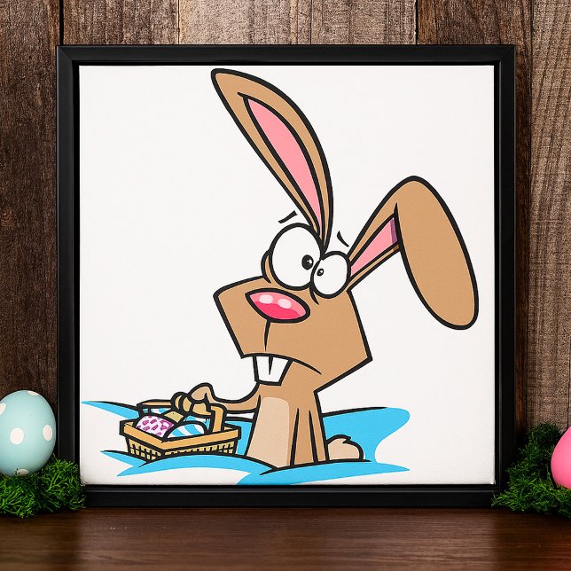 Easter Bunny With A Basket Poster (Creator Uploaded)