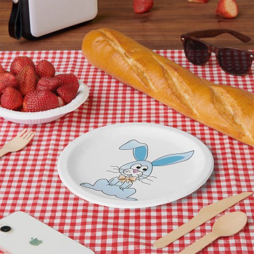 Easter Bunny With A Bow Tie Paper Plates