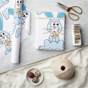 Easter Bunny With A Bow Tie Wrapping Paper