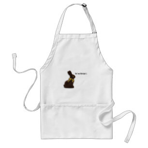EASTER BUNNY WITH ATTITUDE TEMPLATE ADULT APRON