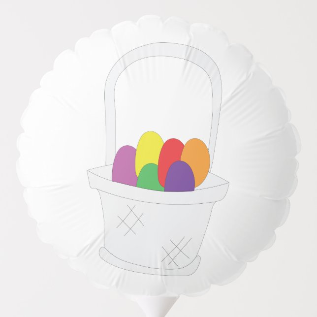 Easter Bunny with Basket Balloon (Back)