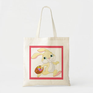 Easter Bunny With Basket Tote Bag