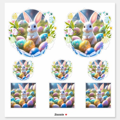 Easter Bunny with bow tie Sticker