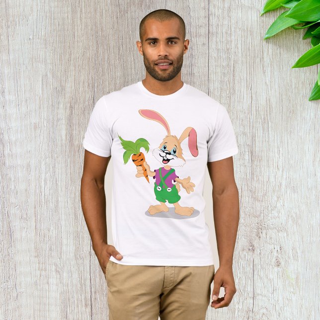 Easter Bunny With Carrot Mens T-Shirt (Creator Uploaded)