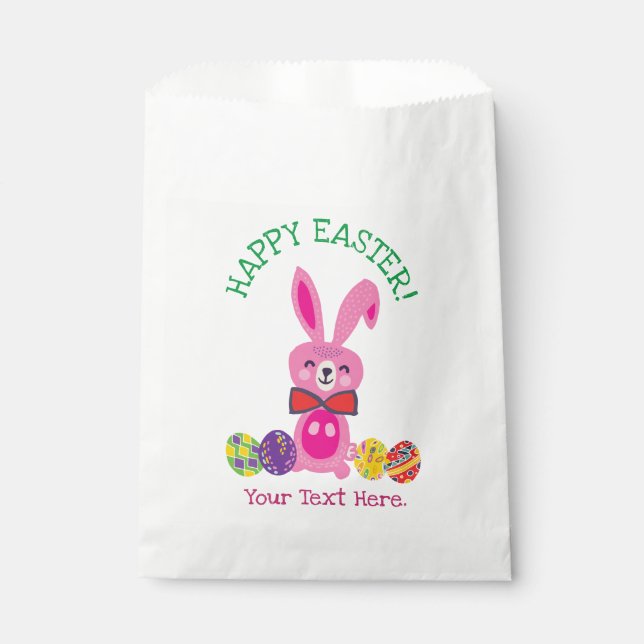 Easter Bunny With Easter eggs Favor Bag (Front)
