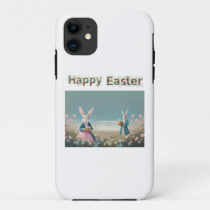 Easter bunny with Easter Eggs Happy Easter iPhone 11 Case
