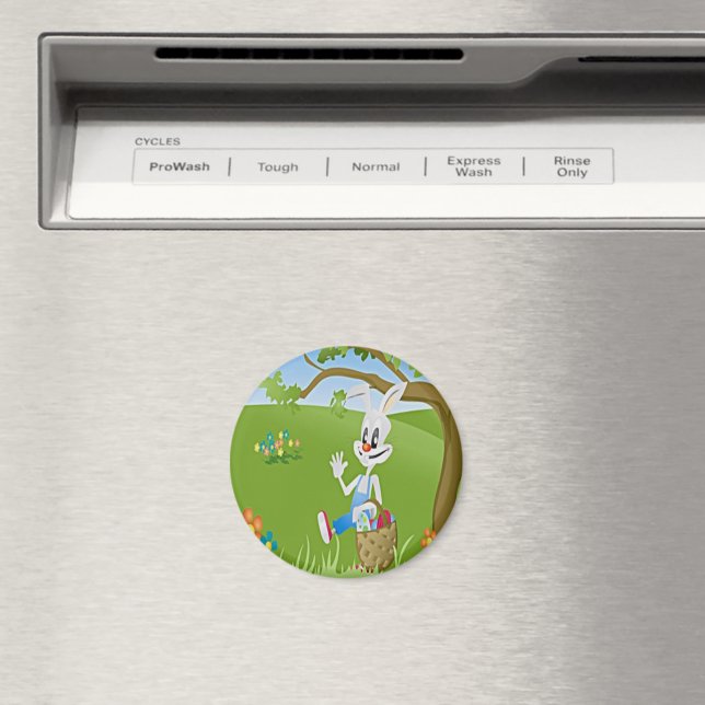 Easter Bunny with Eggs Magnet (In Situ (Dishwasher))