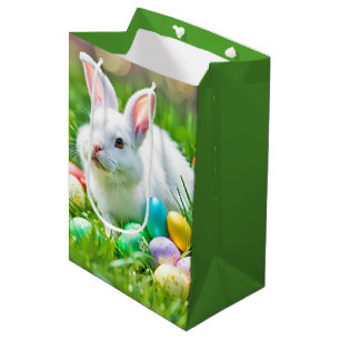 Easter Bunny With Eggs Medium Gift Bag
