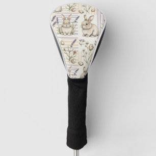 Easter Bunny with Eggs Spring Pastel Pattern (5) Golf Head Cover