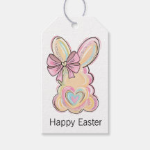 Easter Bunny with Heart and Bow