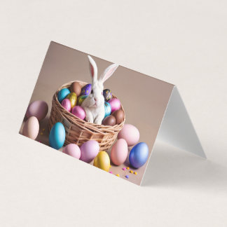 Easter bunny with his eggs.